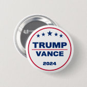 トランプVance 2024アメリカを取り戻す2024選挙 缶バッジ (正面&裏面)