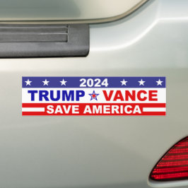 トランプVANCE 2024ア救メリカ バンパーステッカー