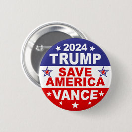 トランプVANCE 2024ア救メリカ 缶バッジ