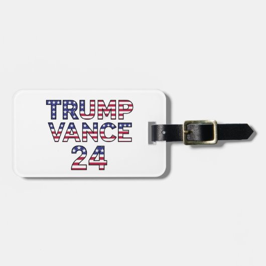 トランプVance 2024キャンペーンロゴ ラゲッジタグ (正面横)