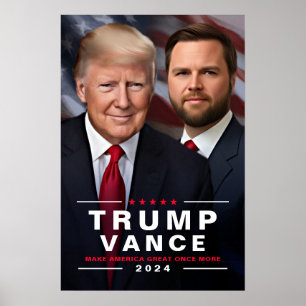 トランプVance 2024キャンペーン収集可能 ポスター