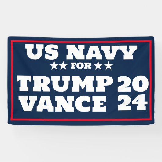 トランプVance 2024バナーの米国海軍 横断幕 (横)