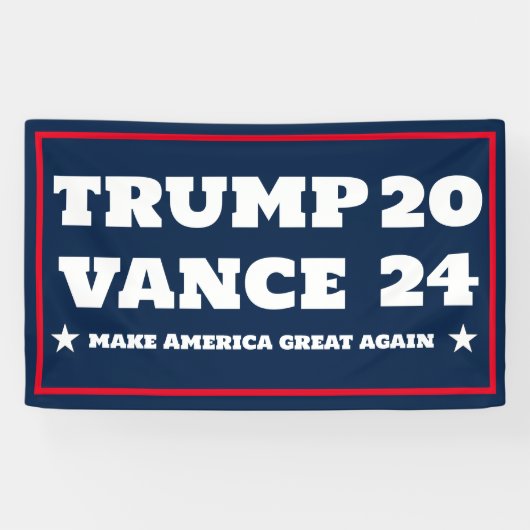 トランプVance 2024バナーの警察 横断幕 (横)