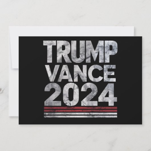 トランプVance 2024レトロヴィンテージ米国選挙 招待状 (正面)