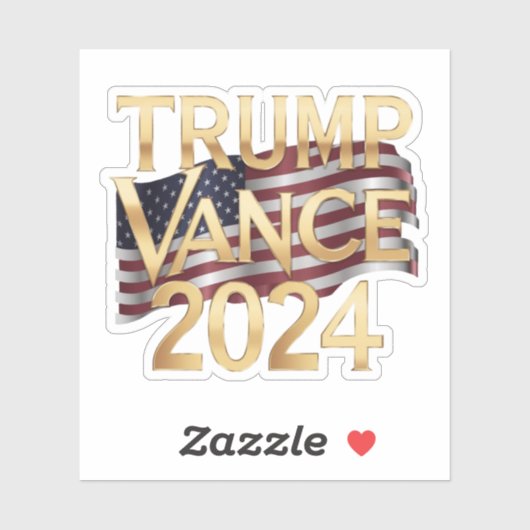 トランプVance 2024保守的な値，シール シール (シート)