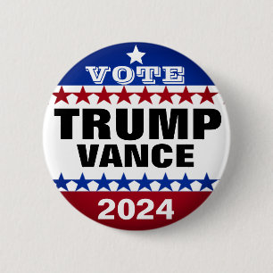 トランプvance 2024再びアメリカを素晴らし作る 缶バッジ
