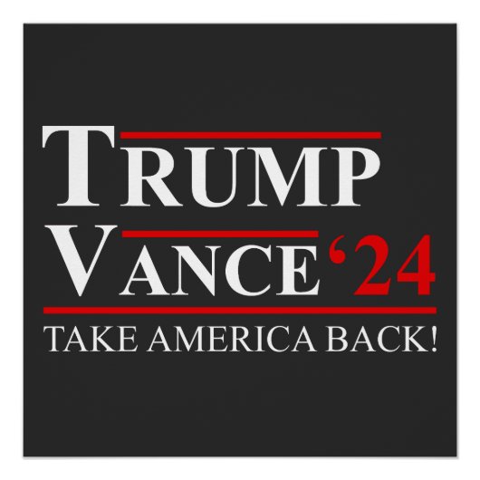 トランプVance 2024副社長トランプ2024 ポスター (正面)