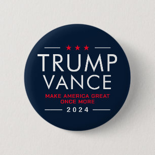 トランプVance 2024収集可能キャンペーン 缶バッジ