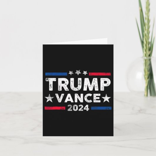 トランプVance 2024大統領トランプのサポーターRe-elec カード (正面)