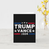 トランプVance 2024大統領トランプのサポーターRe-elec カード (黄色い花)