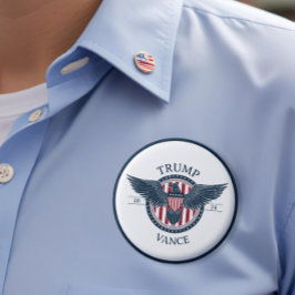 トランプVance 2024大統領ピン用 缶バッジ