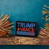 トランプVance 2024大統領47米国ヴィンテージ フォトプラーク (側面)