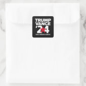 トランプVance 2024投票トランプ2024選挙 スクエアシール (バッグ)