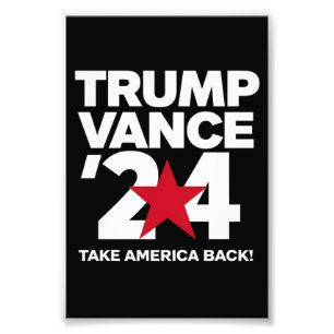 トランプVance 2024投票トランプ2024選挙 フォトプリント