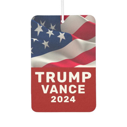 トランプVance 2024 カーエアーフレッシュナー (正面)