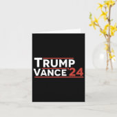 トランプVance 2024 カード (黄色い花)