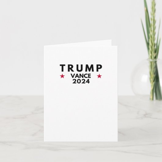 トランプVance 2024 カード (正面)