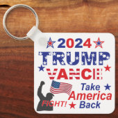 トランプVANCE 2024 キーホルダー (正面)