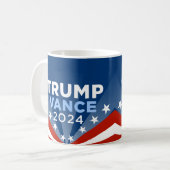 トランプVance 2024 コーヒーマグカップ (正面左)