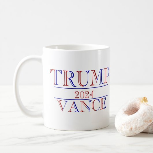 トランプVance 2024 コーヒーマグカップ (ドーナツ)