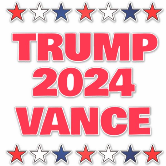 トランプVance 2024 シール (正面)