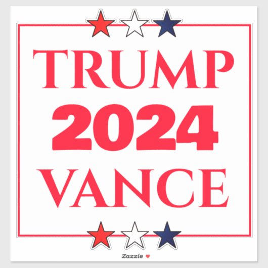 トランプVance 2024 シール (シート)