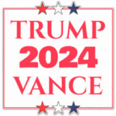 トランプVance 2024 シール (正面)