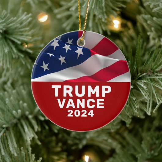 トランプVance 2024 セラミックオーナメント (ツリー)