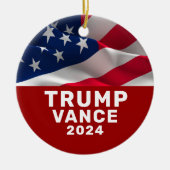 トランプVance 2024 セラミックオーナメント (正面)