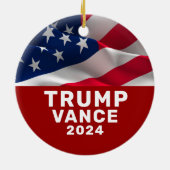 トランプVance 2024 セラミックオーナメント (裏面)