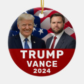 トランプVance 2024 セラミックオーナメント (正面)