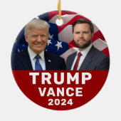 トランプVance 2024 セラミックオーナメント (裏面)