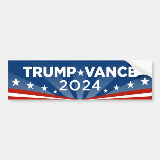 トランプVance 2024 バンパーステッカー (正面)