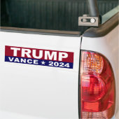 トランプVance 2024 バンパーステッカー (トラック上)