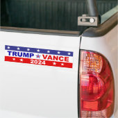 トランプVANCE 2024 バンパーステッカー (トラック上)
