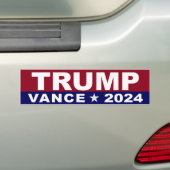 トランプVance 2024 バンパーステッカー (車上)