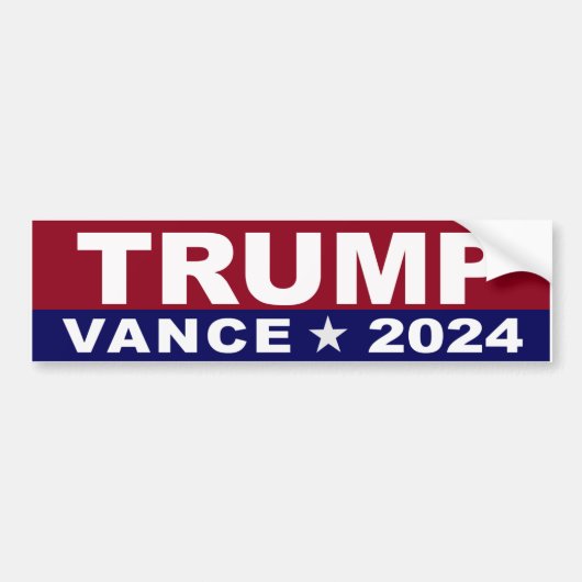 トランプVance 2024 バンパーステッカー (正面)