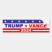 トランプVANCE 2024 バンパーステッカー (正面)