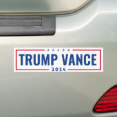トランプVANCE 2024 バンパーステッカー (車上)