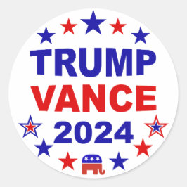 トランプVance 2024 ラウンドシール