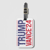 トランプVance 2024 ラゲッジタグ (正面縦)