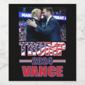 トランプVance 2024 ワインラベル (シングルラベル)