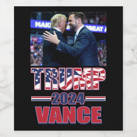 トランプVance 2024 ワインラベル (シングルラベル)