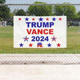 トランプVance 2024 横断幕