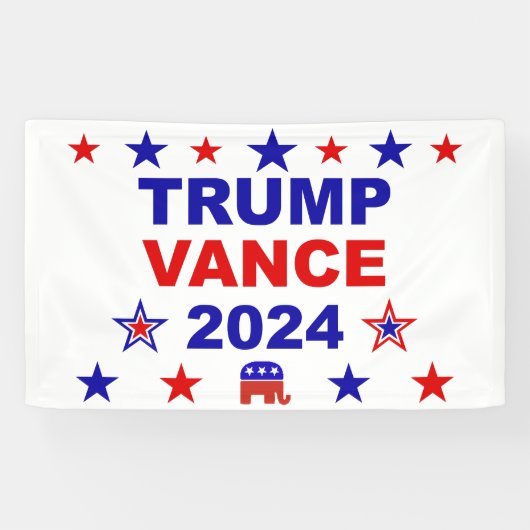 トランプVance 2024 横断幕 (横)