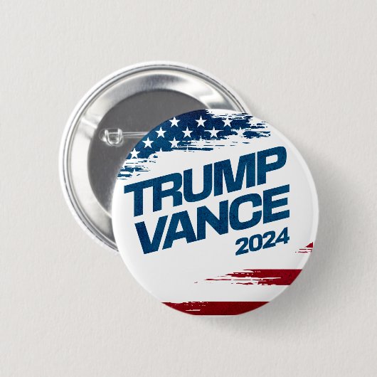トランプVance 2024 缶バッジ (正面&裏面)