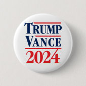 トランプVance 2024 缶バッジ (正面)