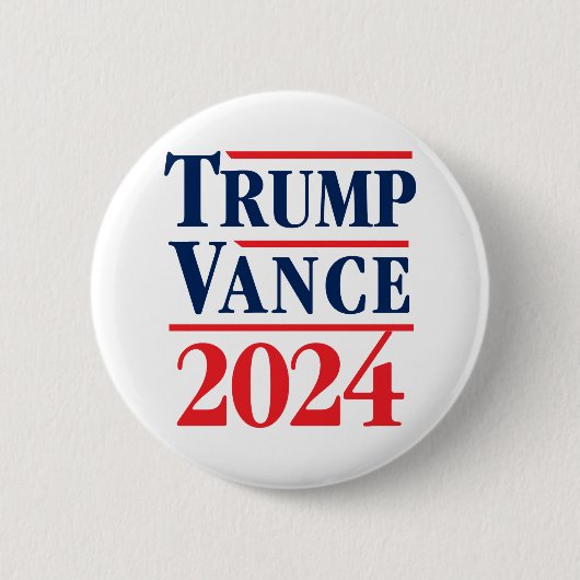 トランプVance 2024 缶バッジ (正面)