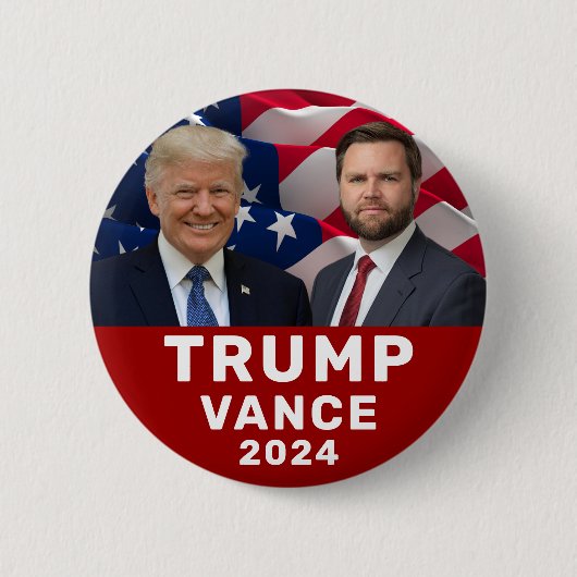 トランプVance 2024 缶バッジ (正面)
