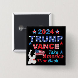 トランプVANCE 2024 缶バッジ